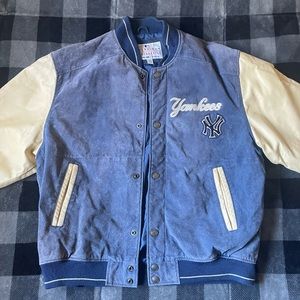 Vintage NY Yankees Leather & Wool Jacket
